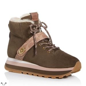 COACH Green suede Urban Hiker booties